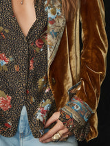 Cerise | Vintage Floral Patchwork Blazer