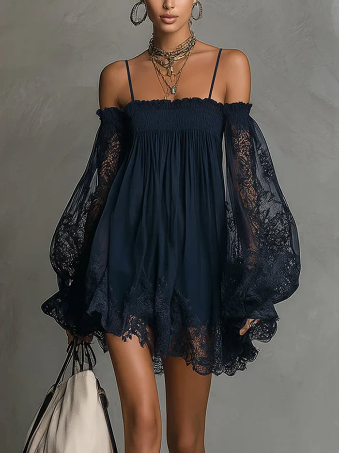 Blanche | Robe en Mousseline Épaules Dénudées
