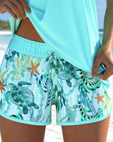 Vivienne | Tankini Style Marin à Motif Décoratif