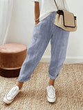 Odette | Pantalon Rayé en Coton