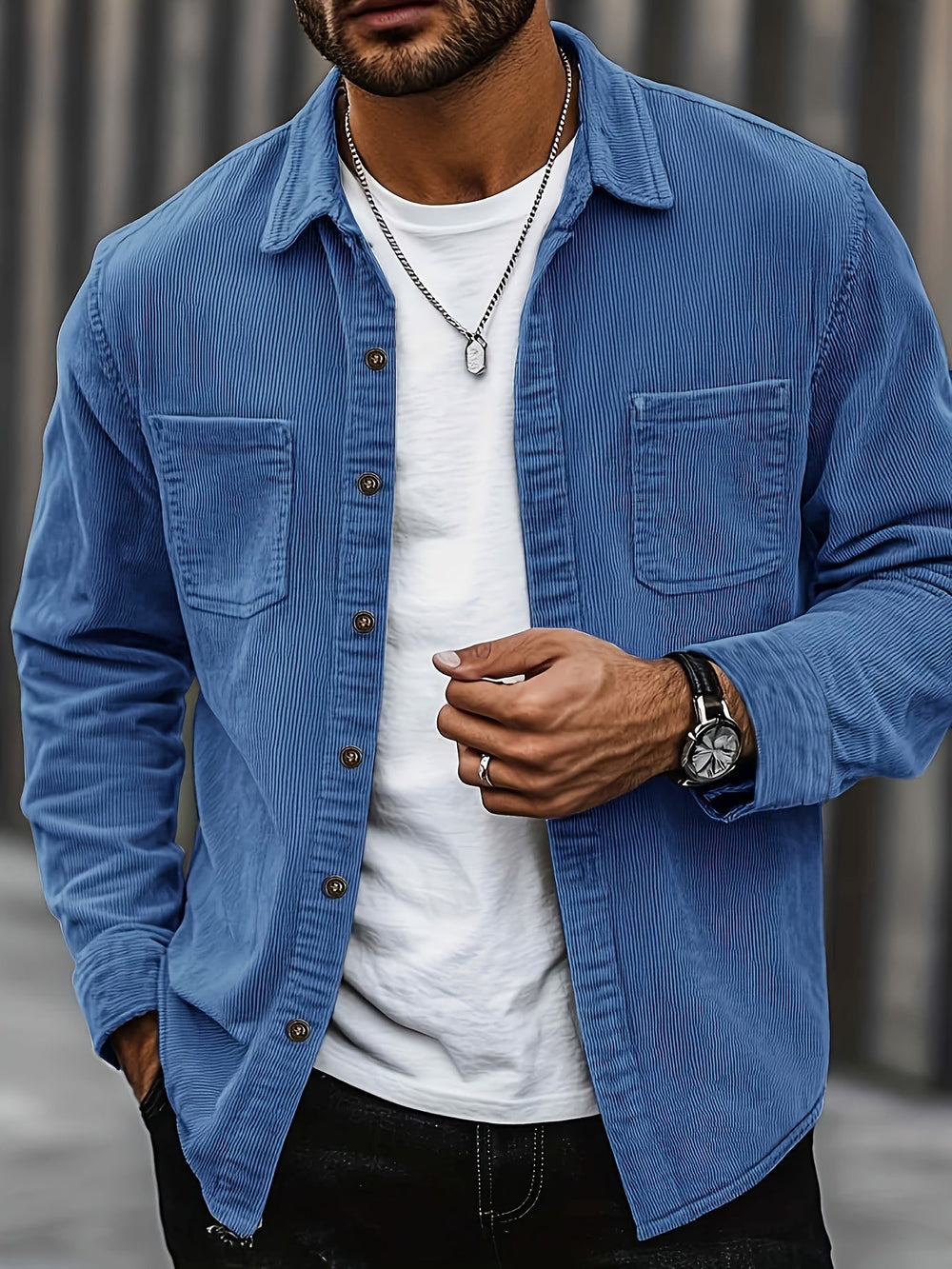 Fabrice | Overshirt Structuré Côtelé