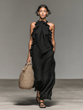 Lua | Robe longue avec poches