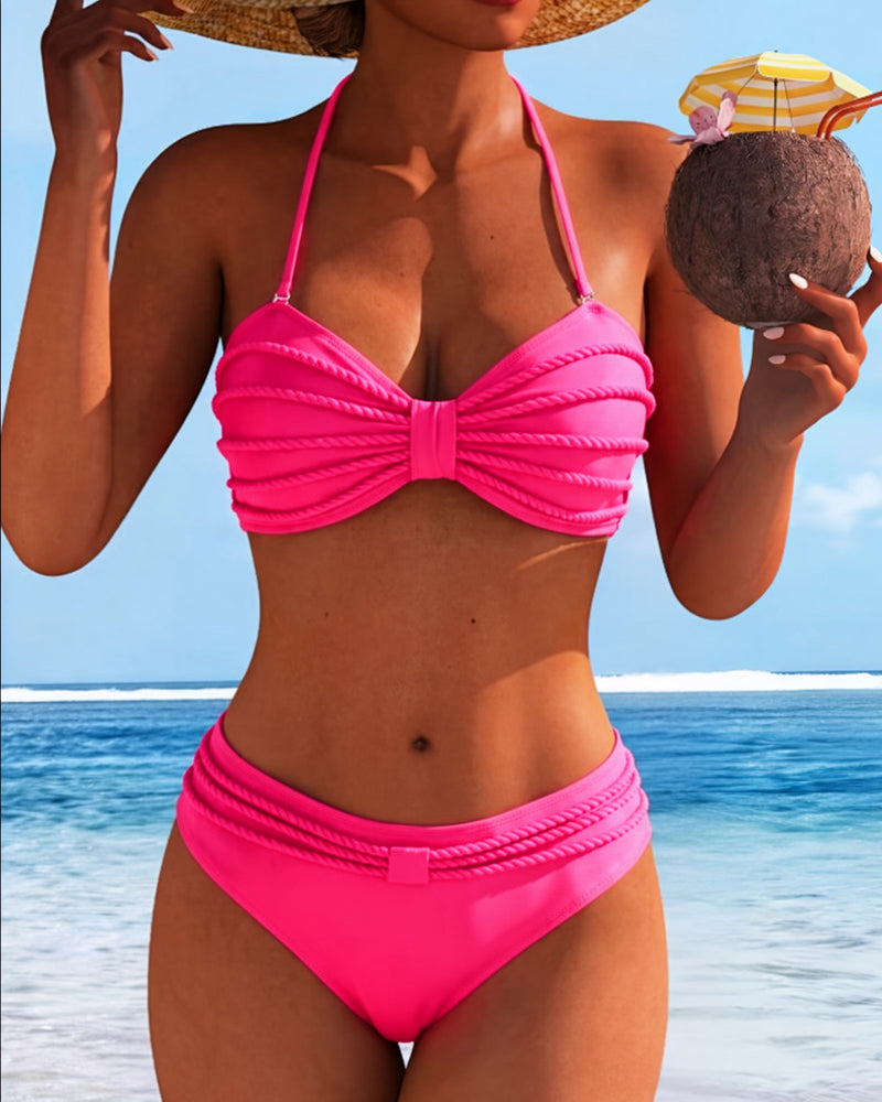 Cindy | Bikini Épuré à Encolure Halter