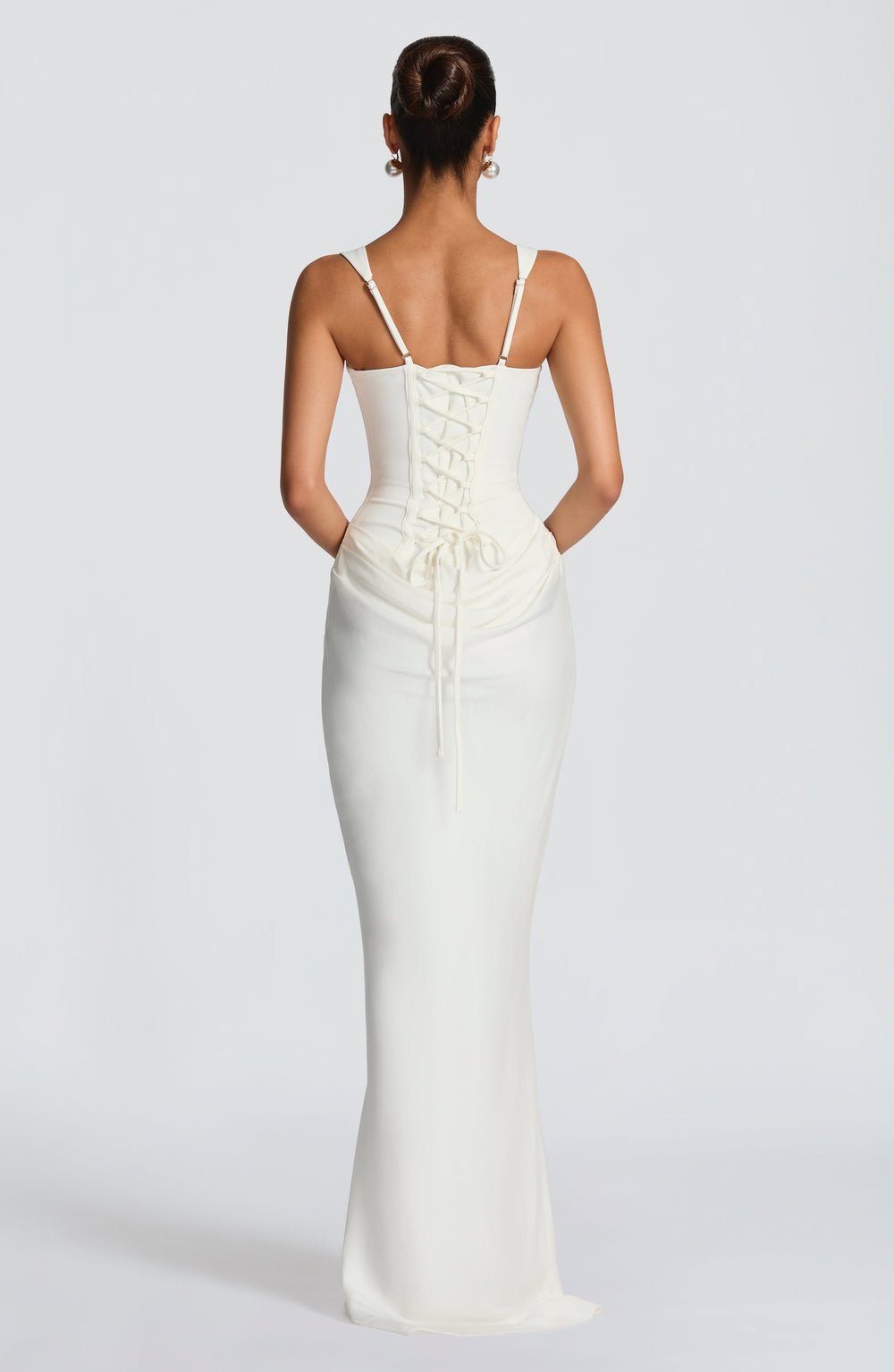 Philippine | Square Neck Satin Maxi Dress