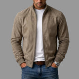 Donacci - Suede Bomber Jacket