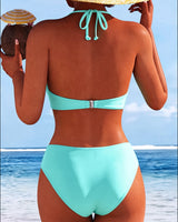 Cindy | Bikini Épuré à Encolure Halter