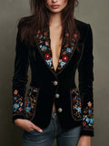Célestine | Multicolor Floral Embroidered Blazer