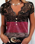 Margaux | T-Shirt Dentelle Patchwork