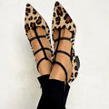 Franca | Leopard Strap Heeled Shoes