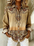 Rexanna | Vintage Floral Button Front Blouse