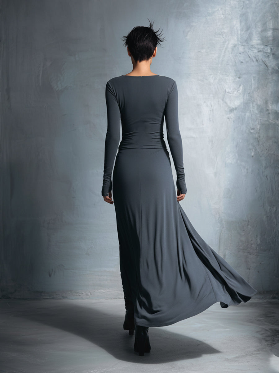 Naomie | Maxi Wrap Dress with Silky Tie