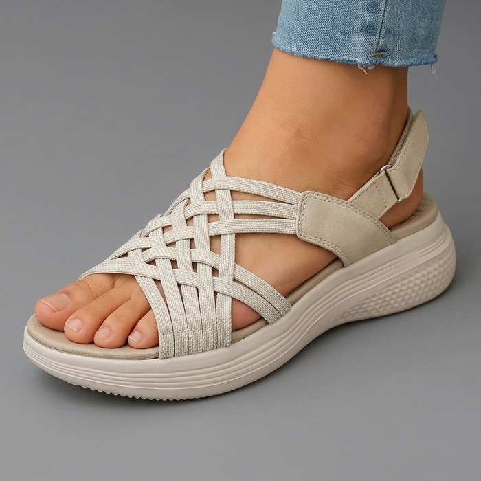 Jocelyne | Sandales Confort Tressées