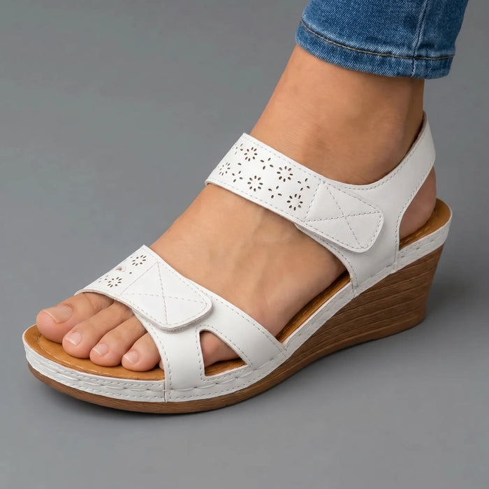 Klarisse | Sandales Compensées Matelassées