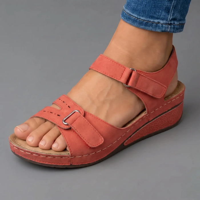 Herminette | Sandales Compensées Matelassées