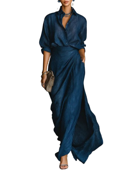 Seraphine | Elegant Blouse and Maxi Dress Set