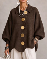 Karina | Oversized Collared Button Cardigan