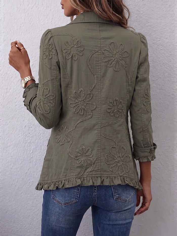 Odalys | Bohemian Embroidered Utility Jacket