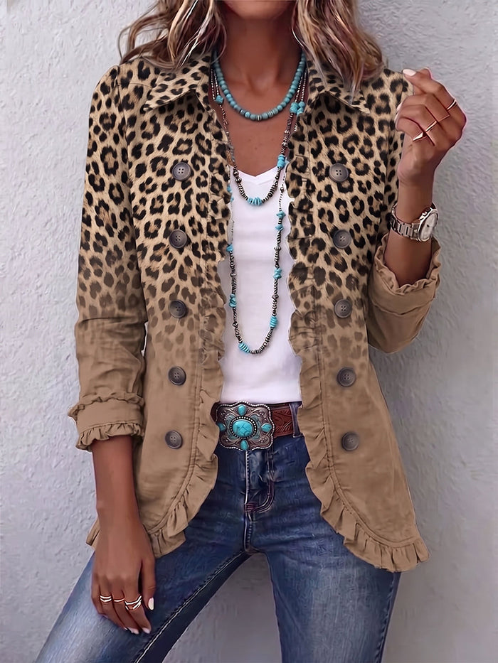 Tawny jacket in Leopard Tan