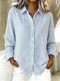Norelle | Casual Striped Button Front Blouse