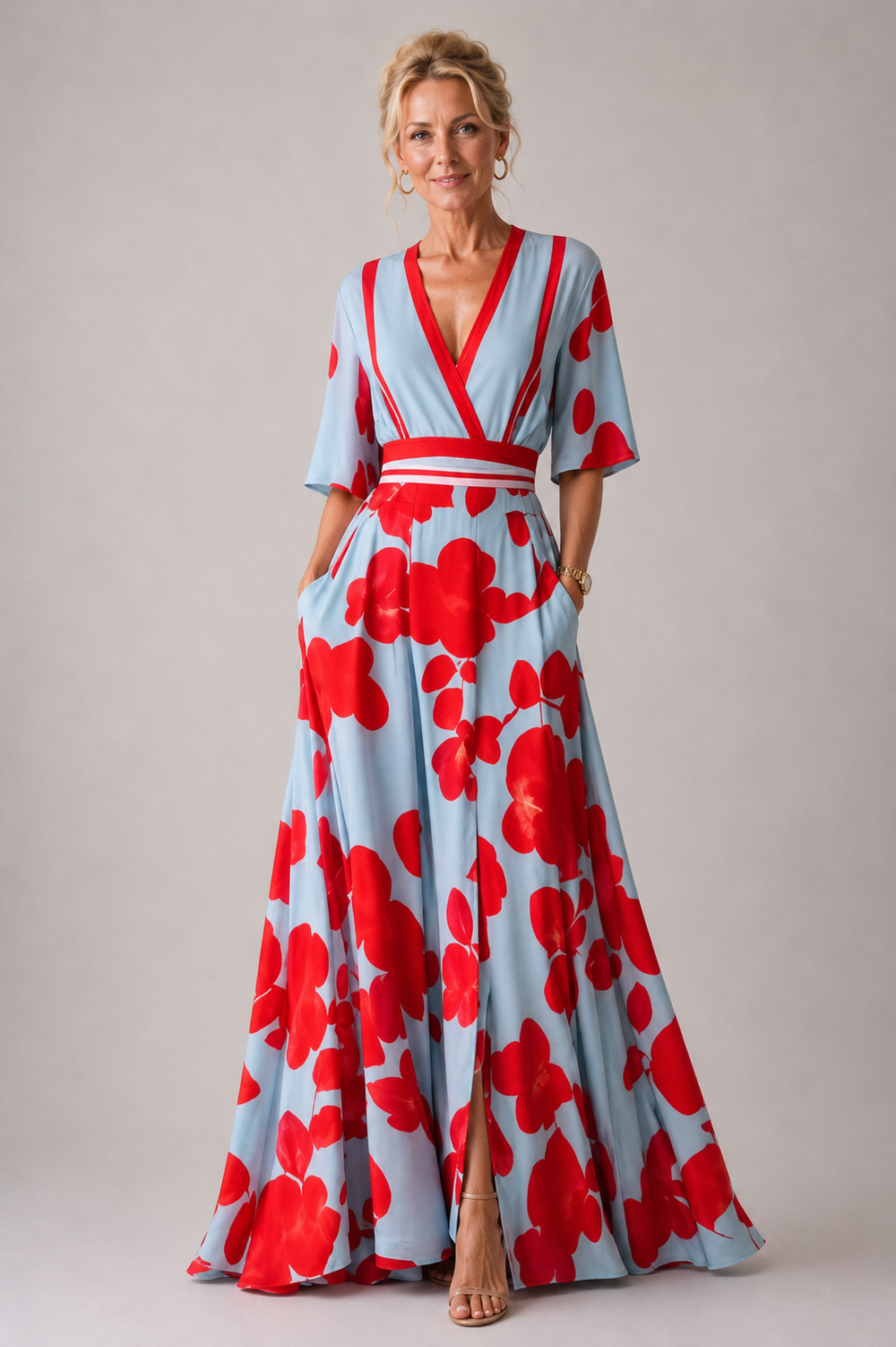 Edmée | Robe Fleurie à Manches