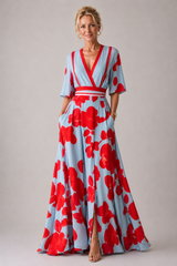 Edmée | Robe Fleurie à Manches